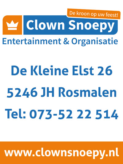 Clown Snoepy Entertainment en Organisatie